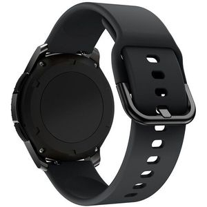 Siliconen sportband - Zwart - Samsung Galaxy Watch - 46mm / Samsung Gear S3
