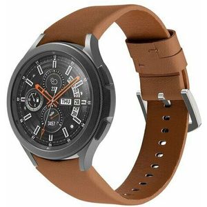 Samsung leren bandje - Bruin - Samsung Galaxy Watch 6 Classic - 47mm & 43mm