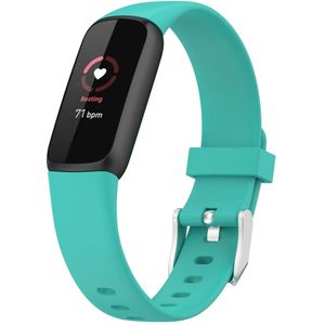 Fitbit Luxe - Sportbandje met gesp - Maat: Large - Turquoise