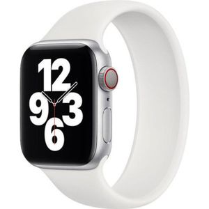 Apple watch Solo Loop Link serie bandje - Maat: L - Wit - Geschikt voor Apple Watch 42mm / 44mm / 45mm / 49mm