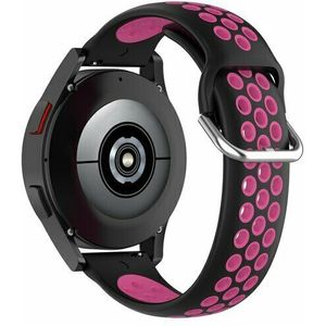 Garmin Garmin Venu / Sq / Sq2 / 2 plus - Siliconen sportbandje met gesp - Zwart + roze