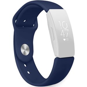 Fitbit Inspire 1 / HR / Ace 2 siliconen bandje - Maat: Large - Blauw