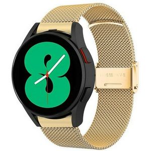 Samsung Milanese bandje met klemsluiting - Goud - Samsung Galaxy Watch 6 Classic - 47mm & 43mm