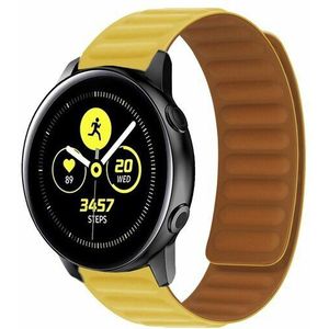 Samsung Siliconen Loop bandje - Geel - Samsung Galaxy Watch 5 (Pro) - 40mm / 44mm / 45mm