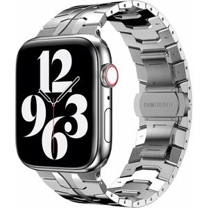 Apple watch Stalen schakelband - Zilver - Geschikt voor Apple watch 38mm / 40mm / 41mm - Apple watch bandjes