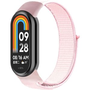 Sport loop nylon bandje - Lichtroze - Xiaomi Smart Band 8 & 9