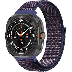 Samsung Nylon loop bandje - Blauwpaars  - Samsung Galaxy Watch Ultra 47mm - Samsung bandje