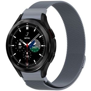 Samsung Samsung Galaxy Watch 4 Classic - 42mm / 46mm - Milanese bandje (ronde connector) - Space Grey