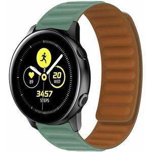 Samsung Siliconen Loop bandje - Groen - Samsung Galaxy Watch 5 (Pro) - 40mm / 44mm / 45mm