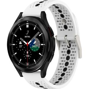 Samsung Dot Pattern bandje - Wit - Samsung Galaxy Watch 4 Classic - 42mm & 46mm