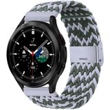 Samsung Galaxy Watch 4 Classic - 42mm / 46mm - Braided bandje - Groen / grijs