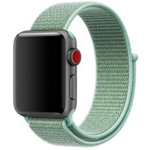 Sport Loop nylon bandje - Mintgroen - Geschikt voor Apple Watch 38mm / 40mm / 41mm