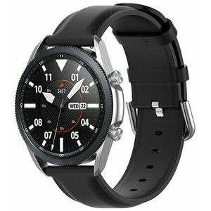 Classic leren bandje - Zwart - Xiaomi Mi Watch / Xiaomi Watch S1 / S1 Pro / S1 Active / Watch S2