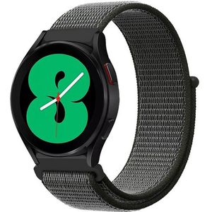 Sport Loop nylon bandje - Donkergroen met grijze band - Huawei Watch GT 2 Pro / GT 3 Pro - 46mm