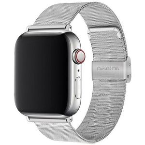 Milanese Loop bandje - Zilver - Geschikt voor Apple Watch 38mm / 40mm / 41mm