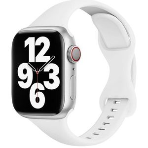Apple watch Sportbandje Slim Fit - Wit - Geschikt voor Apple Watch 38mm / 40mm / 41mm - Apple watch bandjes