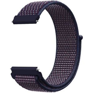 Samsung Sport Loop nylon bandje - Navy / donkerpaars gemêleerd - Samsung Galaxy Watch 3 - 41mm