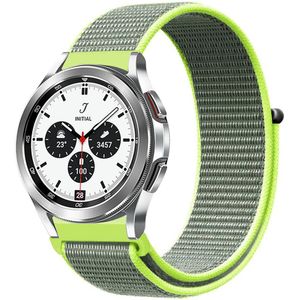 Samsung Sport Loop nylon bandje - Neon groen - Samsung Galaxy Watch 4 Classic - 42mm / 46mm