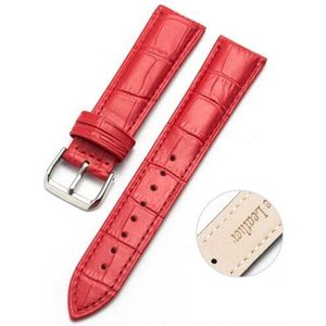 Samsung Samsung Galaxy Watch 6 - 40mm & 44mm - Crocodile leren bandje - Rood