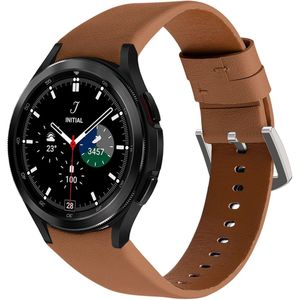 Samsung leren bandje - Bruin - Samsung Galaxy Watch 4 Classic - 42mm & 46mm