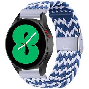 Garmin Garmin Vivoactive 5 / Vivoactive 3 - Braided nylon bandje - Blauw / wit