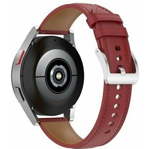 Luxe leren bandje - Bordeaux - Xiaomi Mi Watch / Xiaomi Watch S1 / S1 Pro / S1 Active / Watch S2