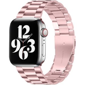 Stalen schakelband - Rosé pink - Geschikt voor Apple watch 42mm / 44mm / 45mm / 49mm