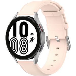 Samsung Classic leren bandje - Roze - Samsung Galaxy Watch 7 - 40mm / 44mm & Watch FE - Samsung bandje