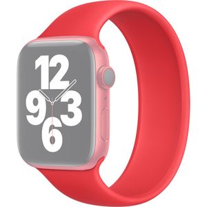 Solo Loop Link serie bandje - Maat: M - Rood - Geschikt voor Apple Watch 42mm / 44mm / 45mm / 49mm