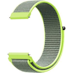 Samsung Sport Loop nylon bandje - Neon groen - Samsung Galaxy Watch 3 - 41mm