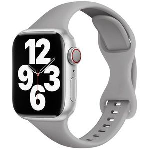 Sportbandje Slim Fit - Grijs - Geschikt voor Apple Watch 38mm / 40mm / 41mm