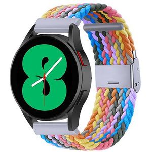 Samsung Braided nylon bandje - Multicolor Spring - Samsung Galaxy Watch 6 Classic - 47mm & 43mm - Samsung bandje