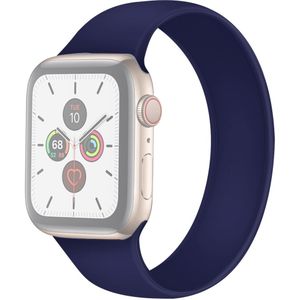 Apple watch Solo Loop Link serie bandje - Maat: M - Saffierblauw - Geschikt voor Apple Watch 38mm / 40mm / 41mm - Apple watch bandjes