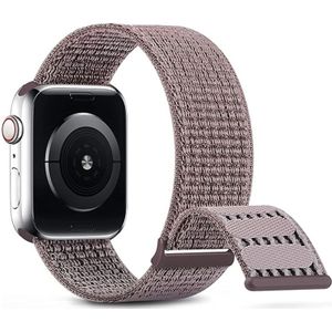 Apple watch Nylon sport loop band - Paars - Extra sterke klittenbandsluiting - Geschikt voor Apple Watch 38mm / 40mm / 41mm