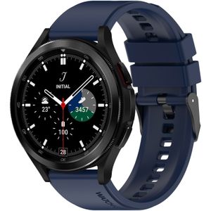 Samsung Siliconen gesp bandje - Donkerblauw - Samsung Galaxy Watch 4 Classic - 42mm & 46mm