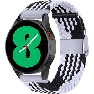 Garmin Garmin Vivomove 3 / HR / Luxe / Sport / Style / Trend - Braided nylon bandje - Zwart / wit