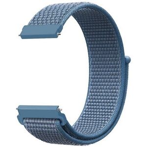 Samsung Sport Loop nylon bandje - Denim blauw - Samsung Galaxy Watch Active 2