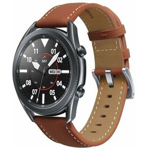 Samsung Premium Leather bandje - Bruin - Samsung Galaxy Watch 6 Classic - 47mm & 43mm
