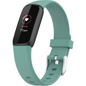 Fitbit Luxe - Sportbandje met gesp - Maat: Large - Groen