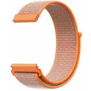 Samsung Sport Loop nylon bandje - Oranje - Samsung Galaxy Watch 6 - 40mm & 44mm