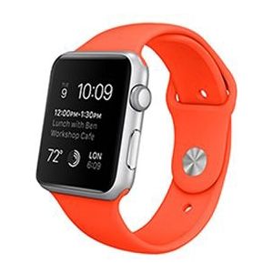 Rubberen sportbandje - Oranje - Geschikt voor Apple Watch 42mm / 44mm / 45mm / 49mm