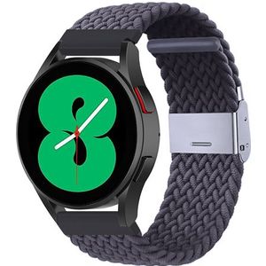 Braided nylon bandje - Donkergrijs - Xiaomi Mi Watch / Xiaomi Watch S1 / S1 Pro / S1 Active / Watch S2