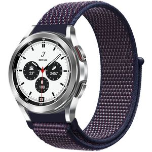 Samsung Sport Loop nylon bandje - Navy / donkerpaars gemêleerd - Samsung Galaxy Watch 4 Classic - 42mm / 46mm