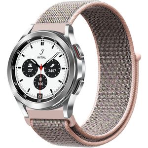 Samsung Sport Loop nylon bandje - Zand roze - Samsung Galaxy Watch 4 Classic - 42mm / 46mm