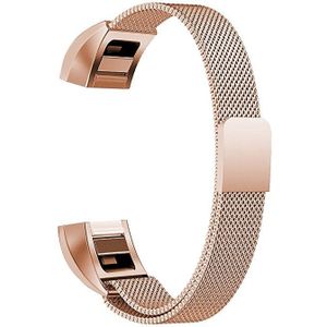 FitBit Alta HR - Milanese bandje - Maat: Small - Champagne goud