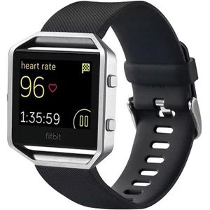 FitBit Blaze sport horloge band / siliconen alleen voor Fitbit Blaze - Zwart