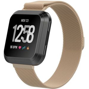 Fitbit Milanese Fitbit Versa 1 / 2 & Lite bandjes Maat: Small - Vintage Goud - Fitbit bandjes