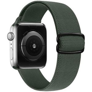 Solo Loop Nylon bandje - Groen - Geschikt voor Apple Watch 42mm / 44mm / 45mm / 49mm
