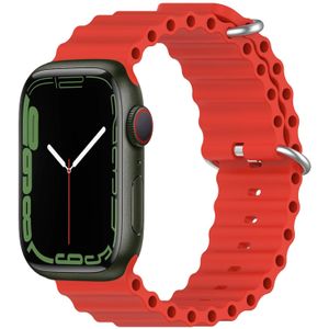 Ocean bandje - Rood - Geschikt voor Apple Watch 38mm / 40mm / 41mm