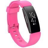 Fitbit Inspire 1 / HR / Ace 2 siliconen bandje met gesp - Maat: Small - roze